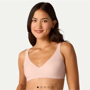 No Show Plunge Bralette Light Pink
